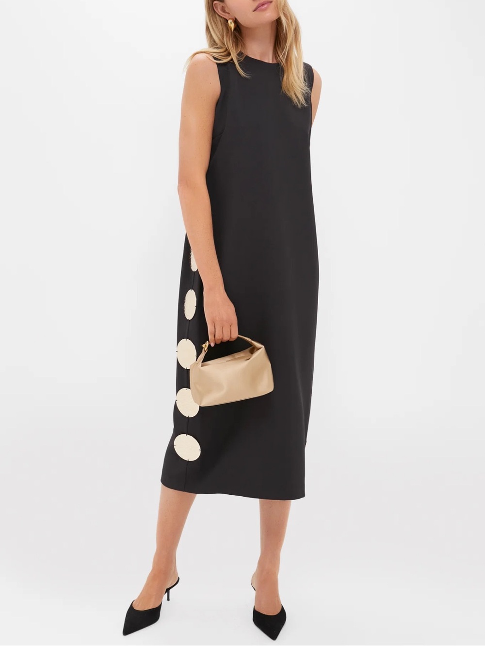 Tuckernuck Dress Hyacinth House Gold Medallion Zeus Midi Sz M NWT